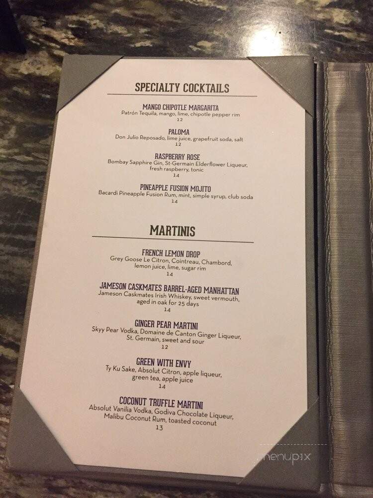 The Lounge - Las Vegas, NV menu_pic