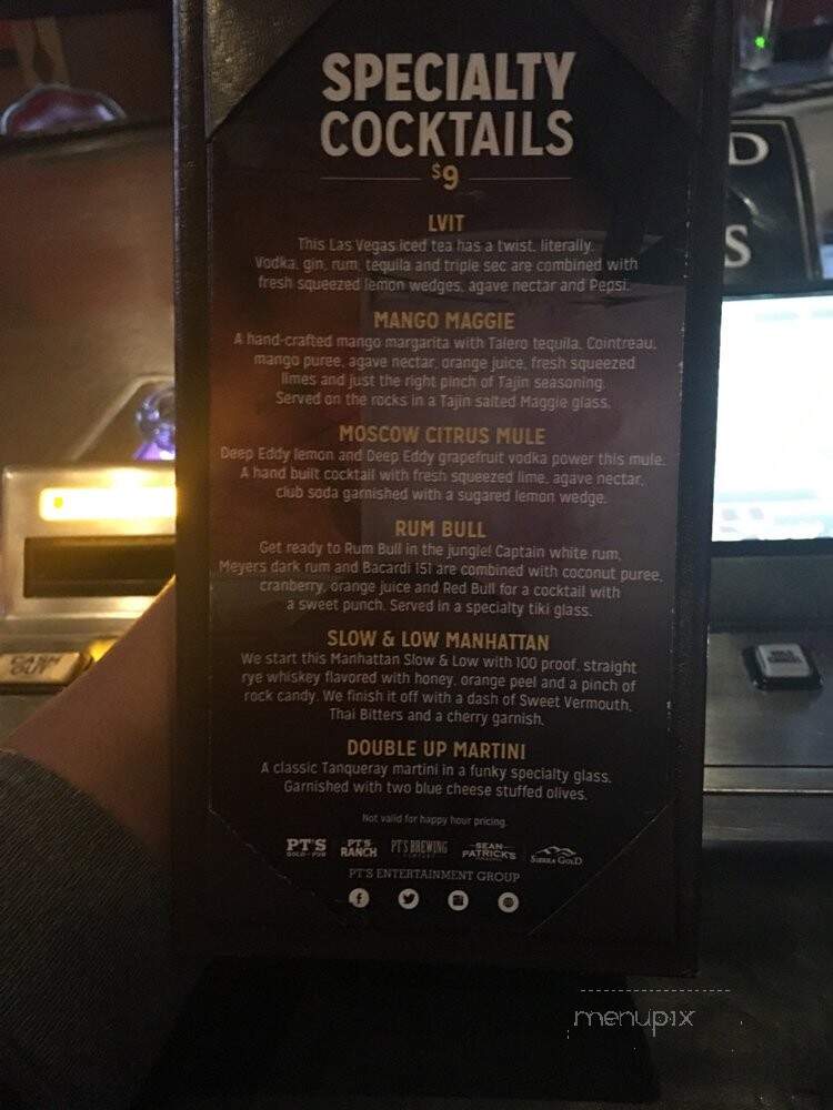 PT's - Henderson, NV menu_pic
