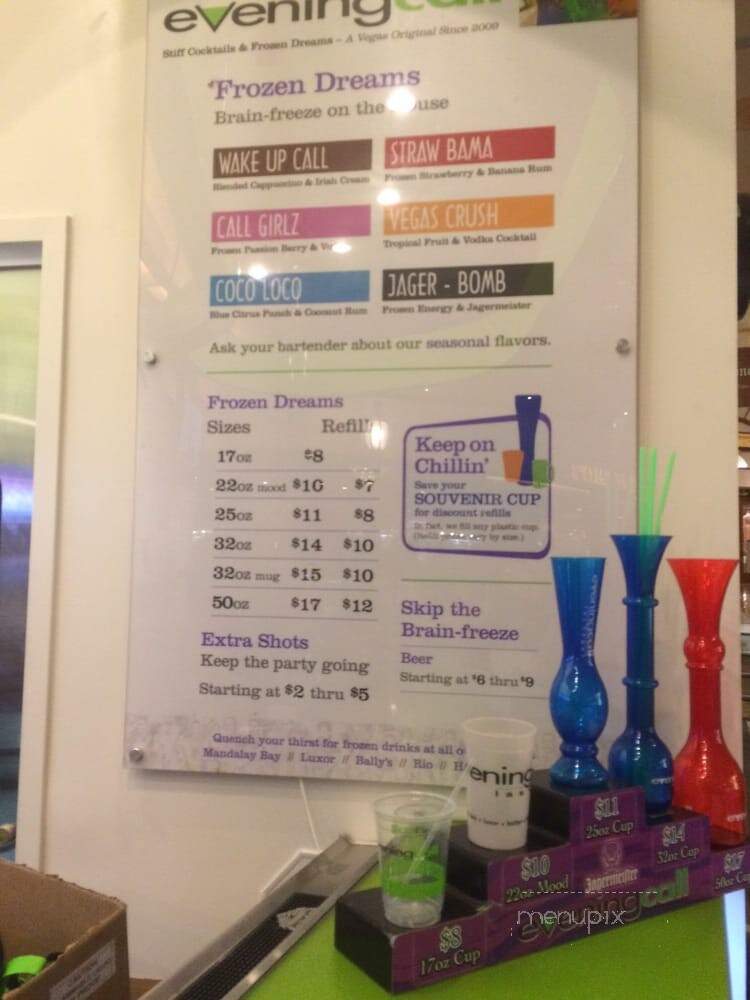 Evening Call - Las Vegas, NV menu_pic