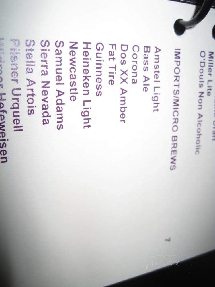 Bar Moderno - Las Vegas, NV menu_pic