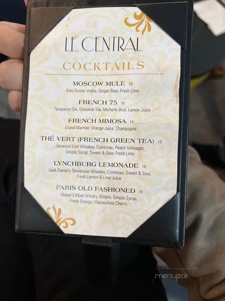 Le Central - Las Vegas, NV menu_pic