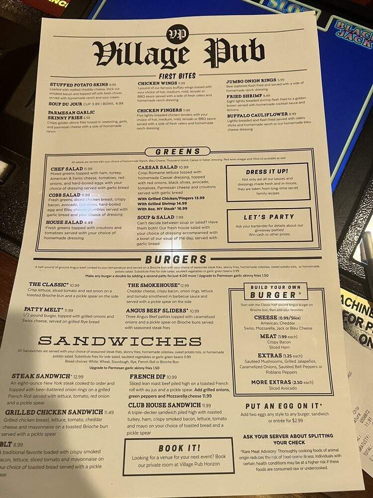 Yorky's - Las Vegas, NV menu_pic