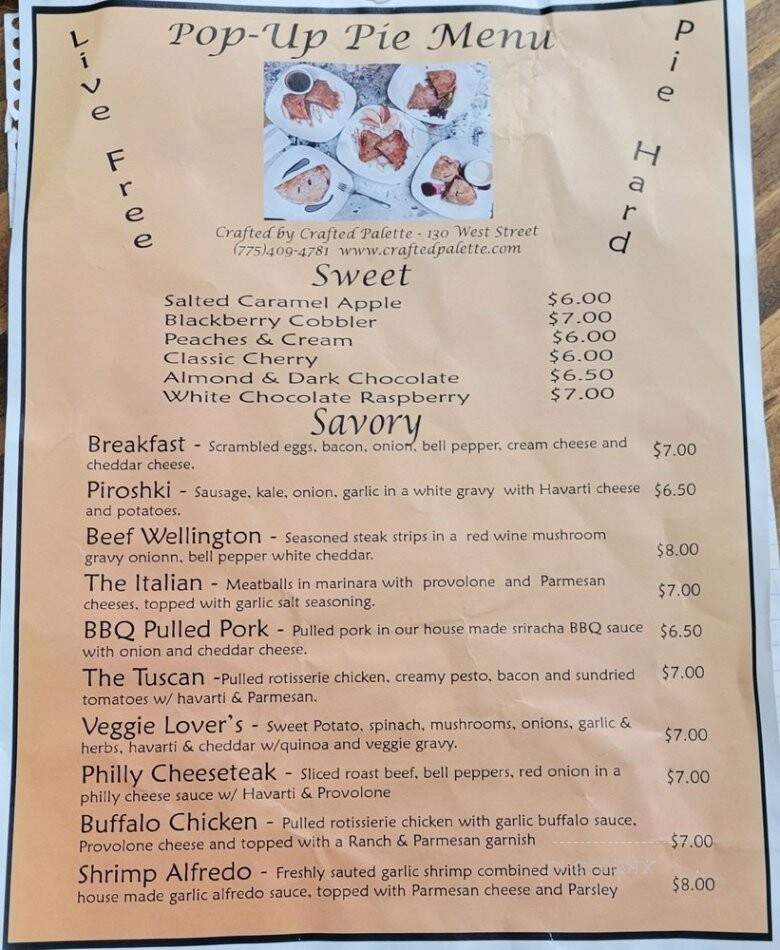 Crafted Palette - Reno, NV menu_pic
