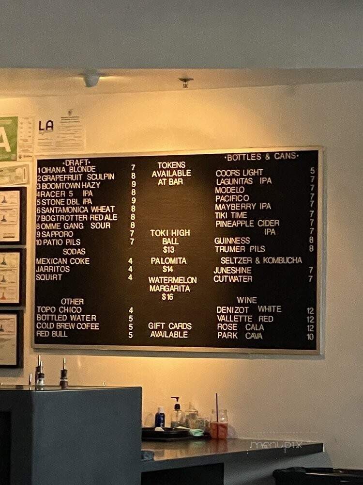 EightyTwo - Los Angeles, CA menu_pic