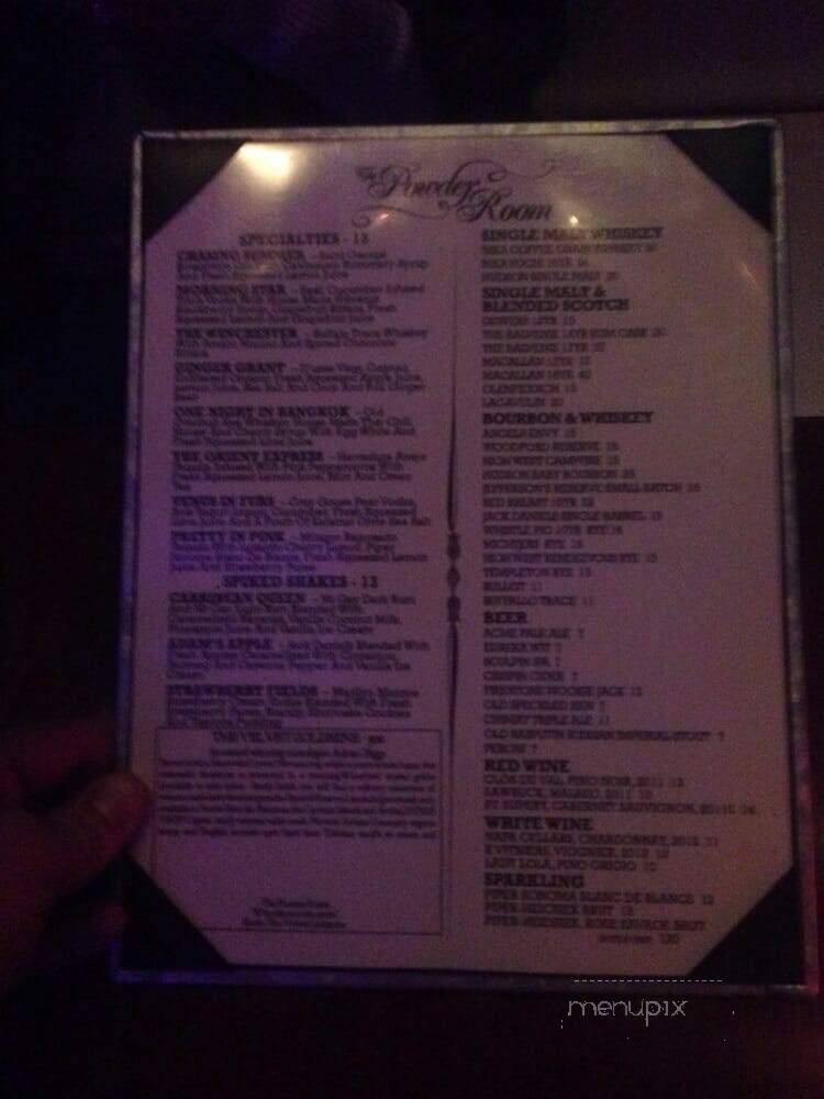 The Powder Room - Los Angeles, CA menu_pic