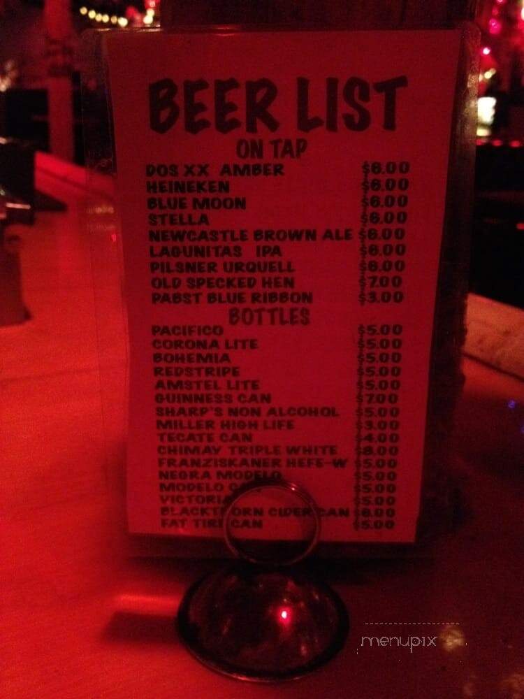 Cha Cha Lounge - Los Angeles, CA menu_pic