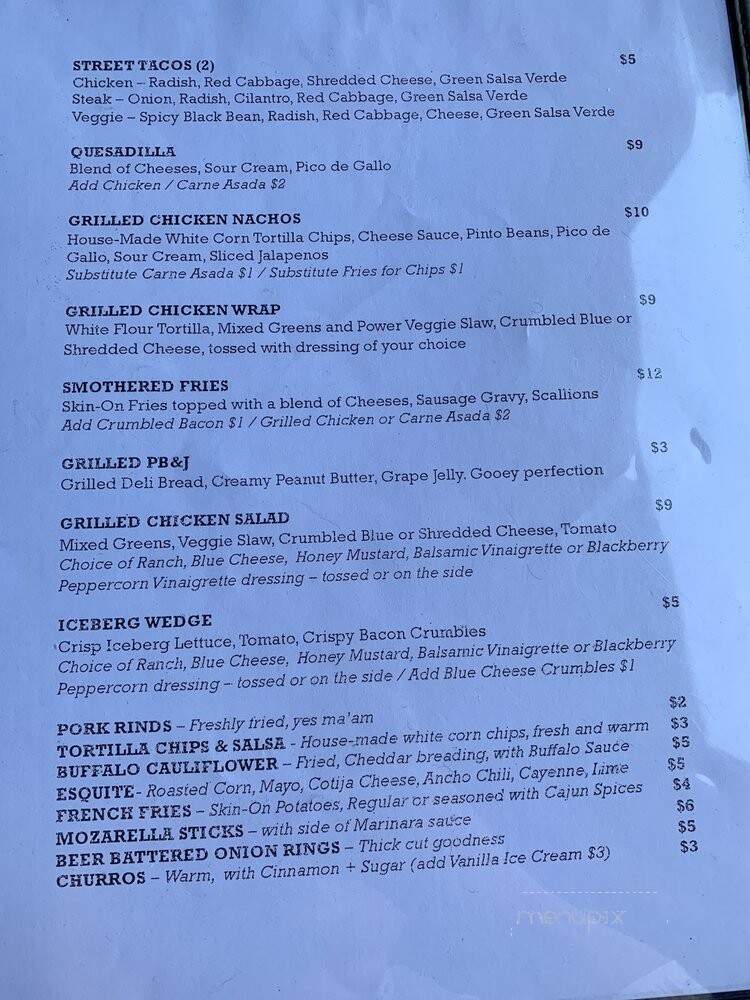 Precinct - Los Angeles, CA menu_pic