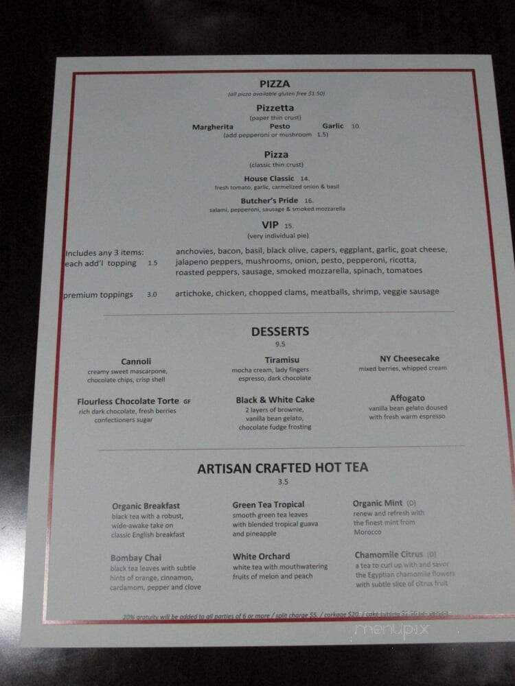 The E Spot Lounge - Los Angeles, CA menu_pic