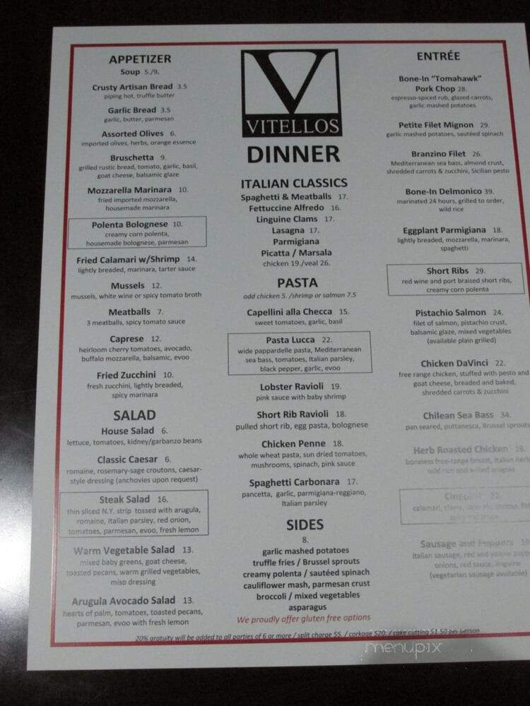 The E Spot Lounge - Los Angeles, CA menu_pic