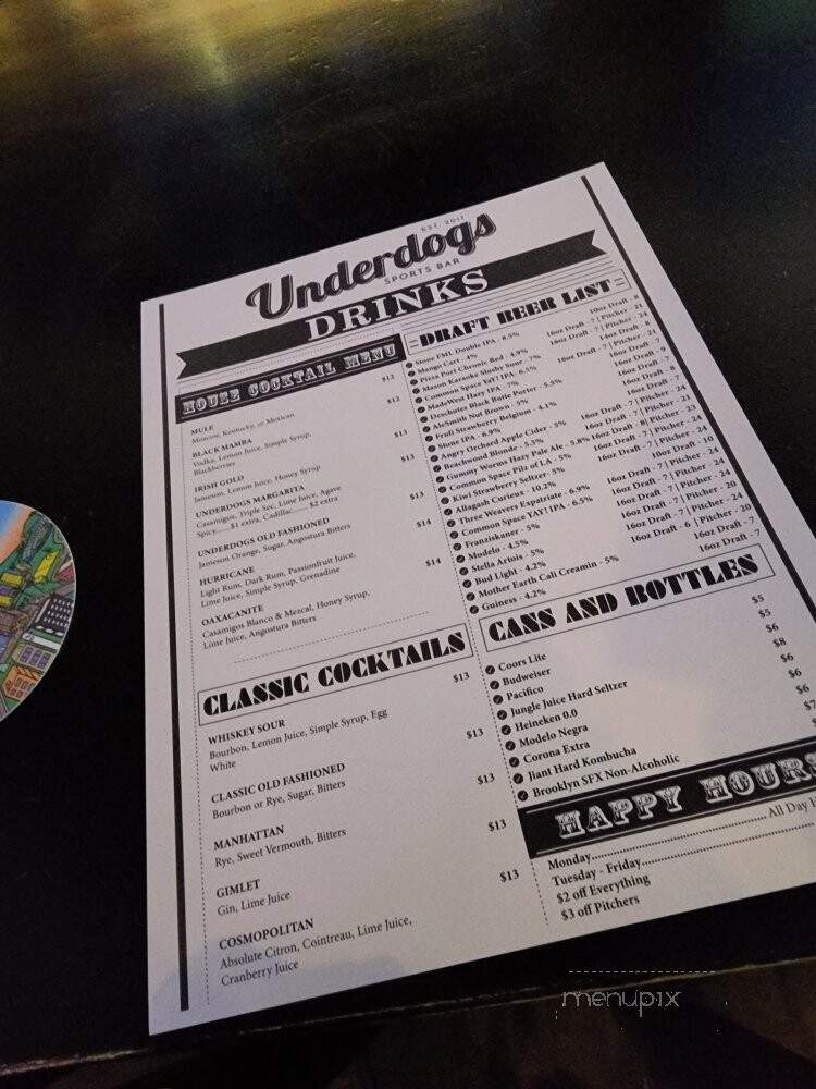 The Moose Den - Glendale, CA menu_pic