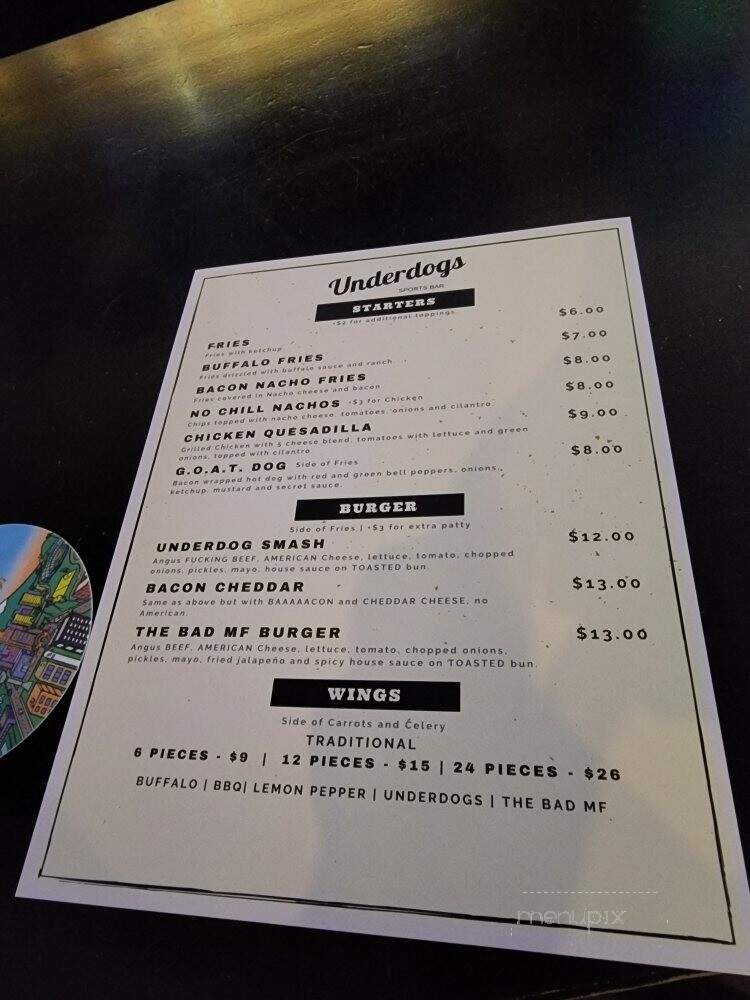 The Moose Den - Glendale, CA menu_pic