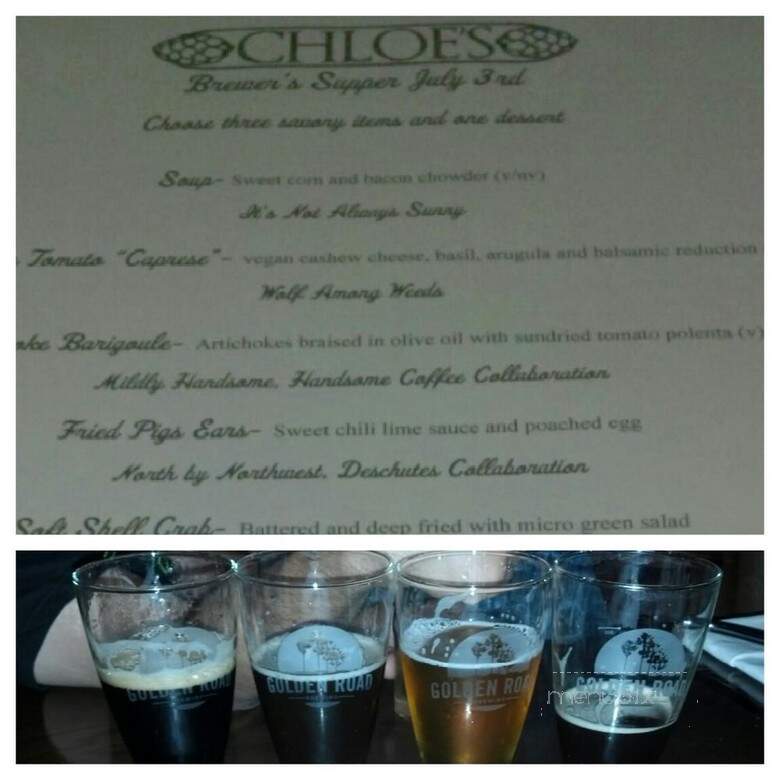 Chloe's - Los Angeles, CA menu_pic
