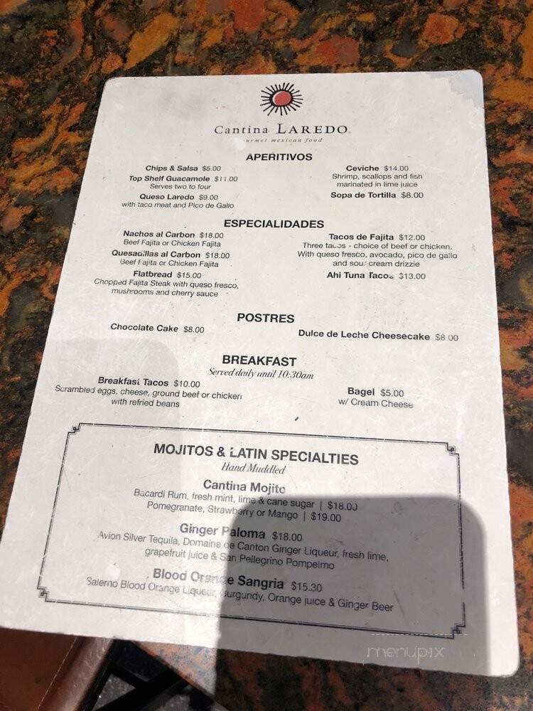 Cantina Laredo - Los Angeles, CA menu_pic