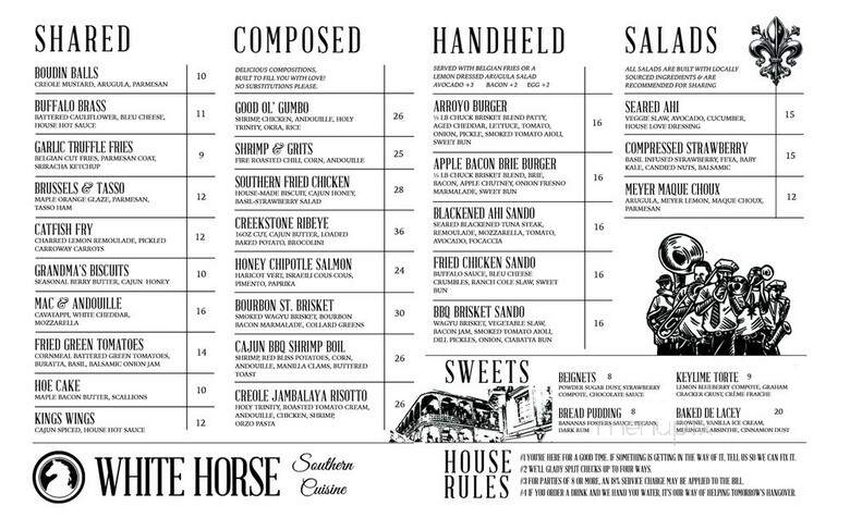 White Horse Lounge - Pasadena, CA menu_pic