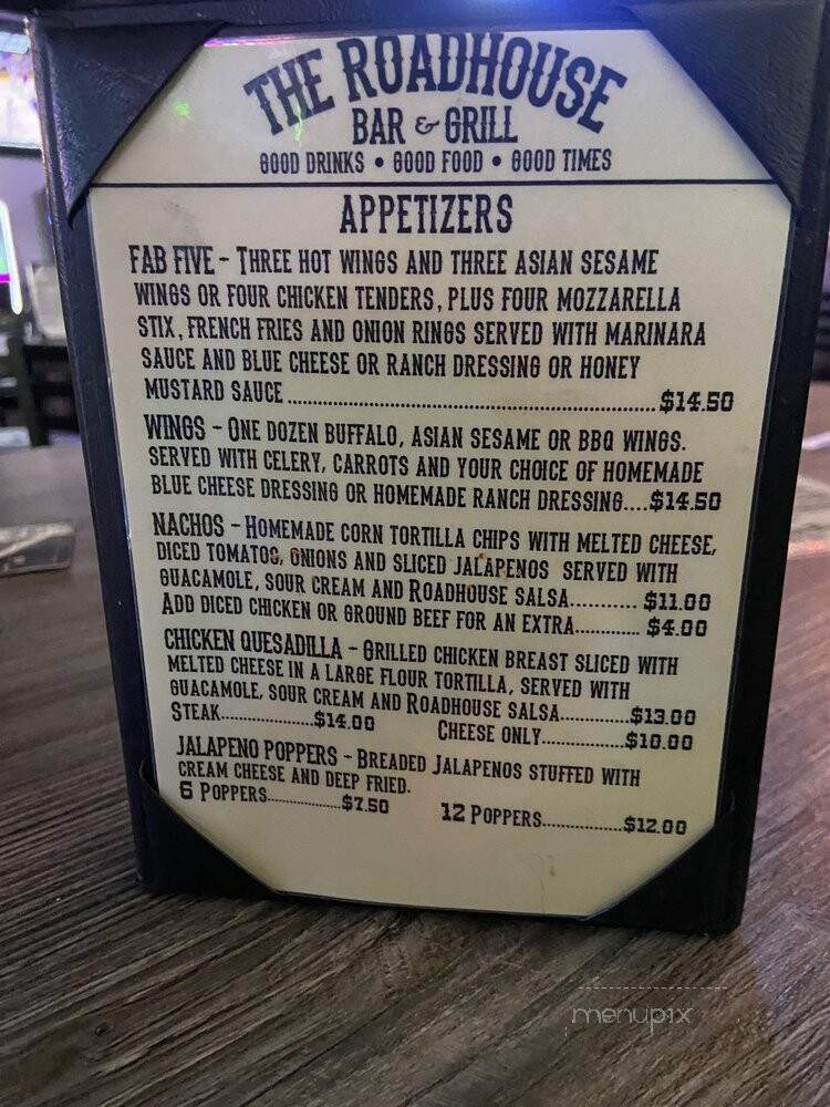 Roadhouse Bar & Grill - Torrance, CA menu_pic