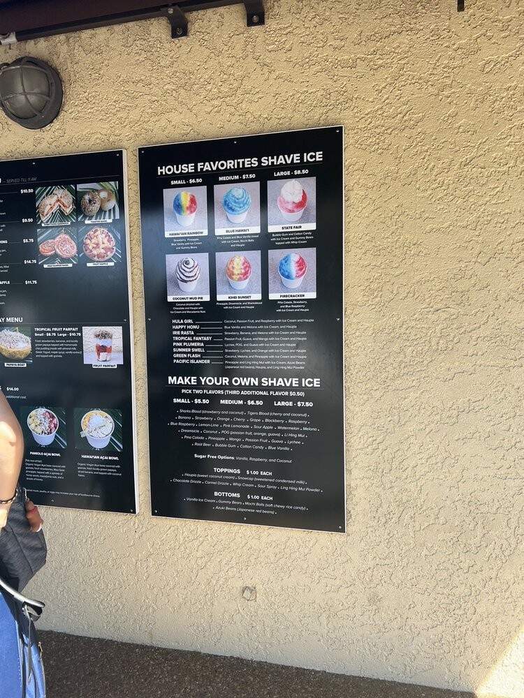 S & Q's Coffee & Shave Ice Shack - Kihei, HI menu_pic