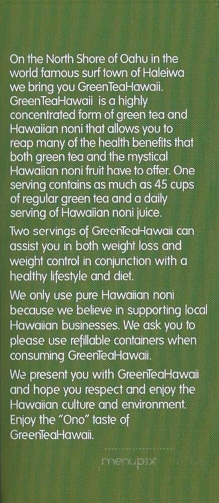 Green Tea Hawaii - Kaneohe, HI