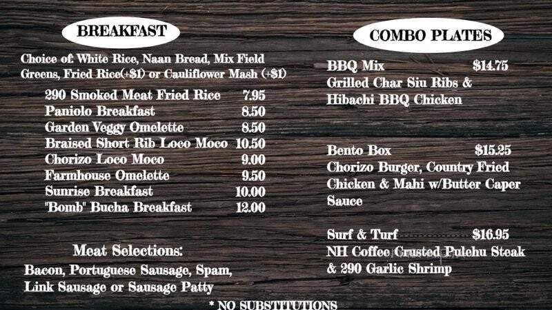 New Hope Coffee Company - Honolulu, HI menu_pic