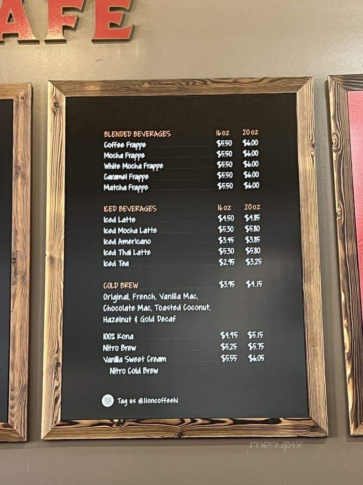 Hawaii Coffee Company - Honolulu, HI menu_pic