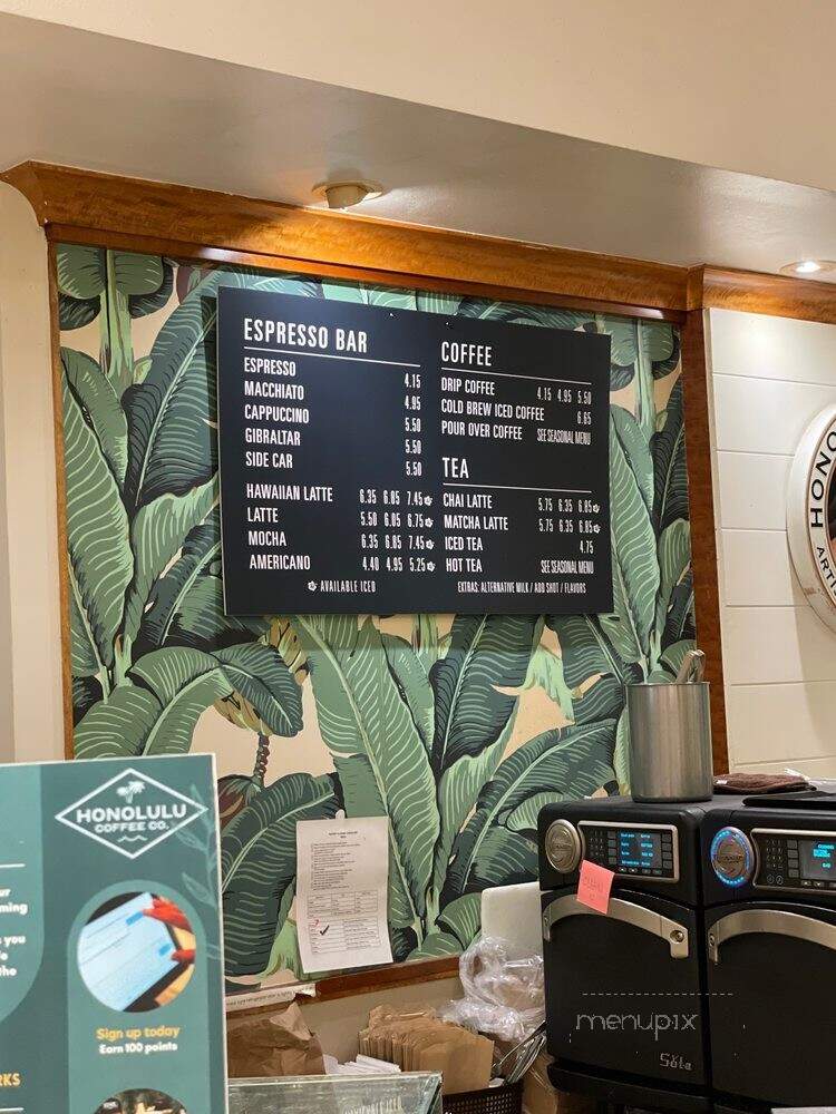 Honolulu Coffee - Honolulu, HI menu_pic