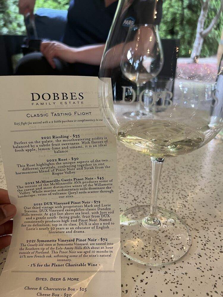 Dobbes Family Estate - Dundee, OR menu_pic