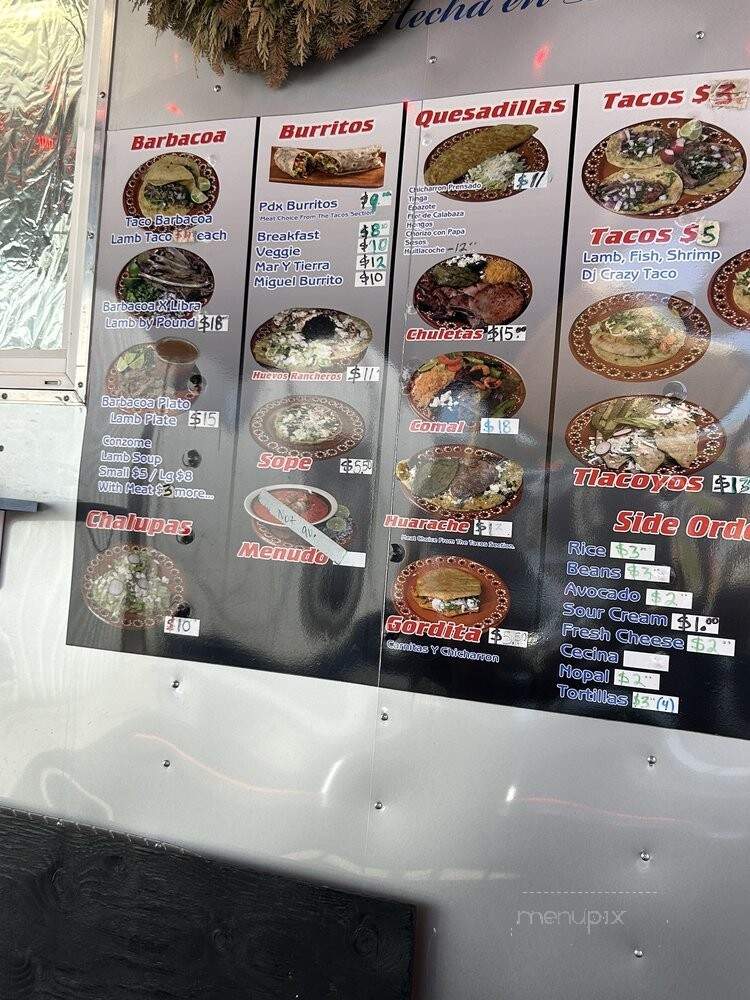 Cartlandia - Portland, OR menu_pic