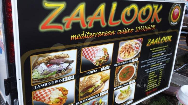 Zaalook - Portland, OR menu_pic