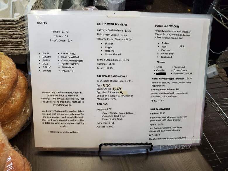 Henry Higgins Boiled Bagels - Portland, OR menu_pic