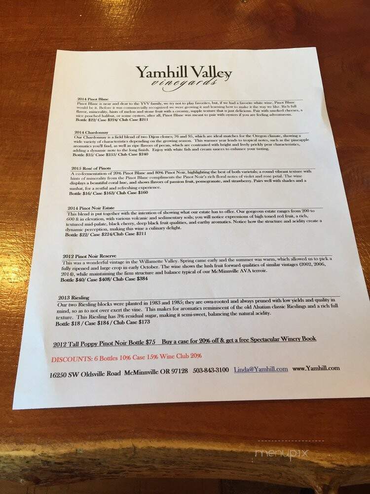 Yamhill Valley Vineyards - Mcminnville, OR