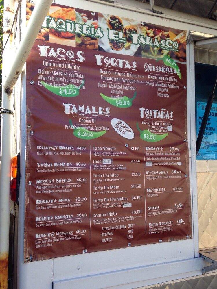 Taqueria El Tarasco - Portland, OR menu_pic