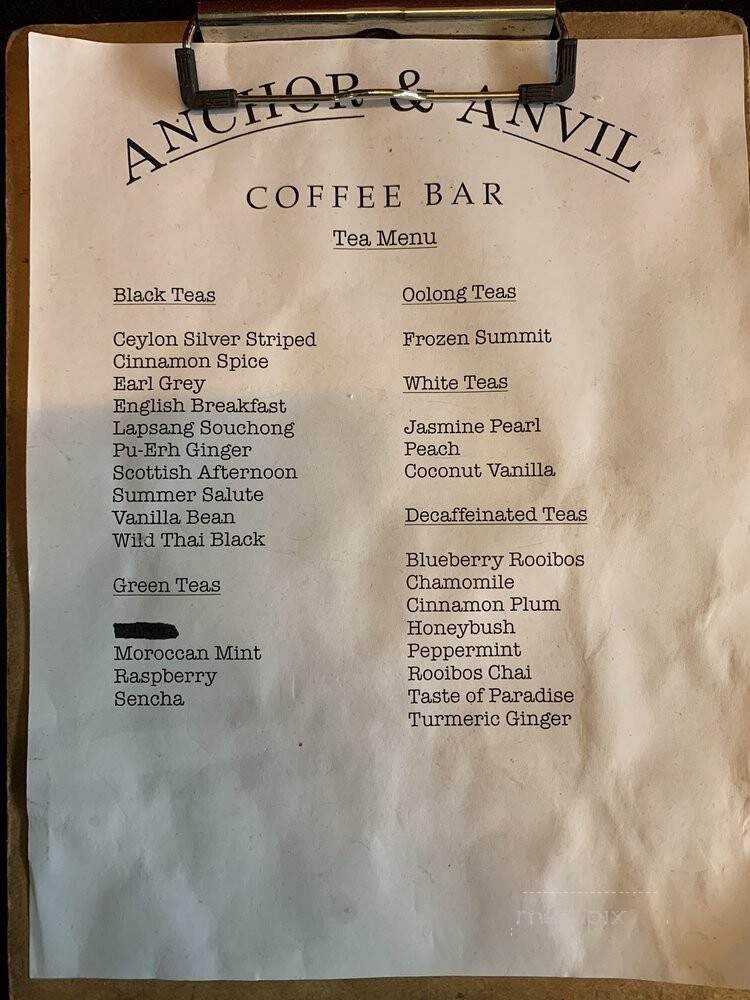 Anchor and Anvil Coffee Bar - Ben Avon, PA