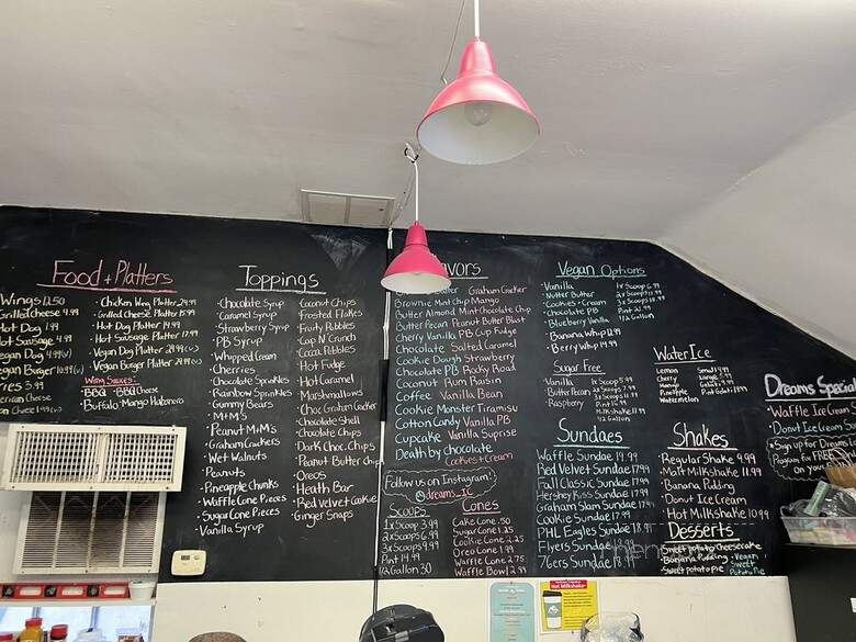 Dreams Ice Cream Factory - Glenside, PA menu_pic