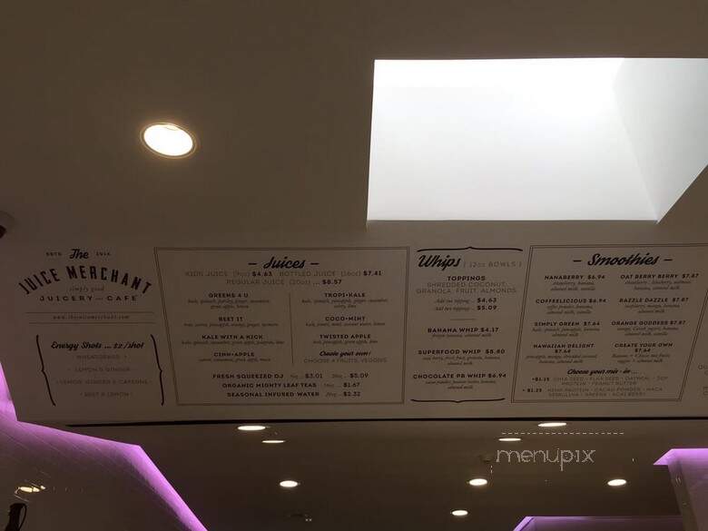 The Juice Merchant - Philadelphia, PA menu_pic