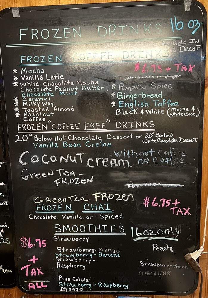 Java by the Bay - Havre De Grace, MD menu_pic