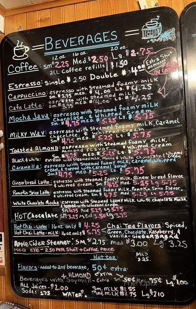 Java by the Bay - Havre De Grace, MD menu_pic