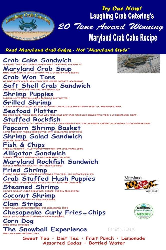 Laughing Crab Catering - Havre de Grace, MD menu_pic