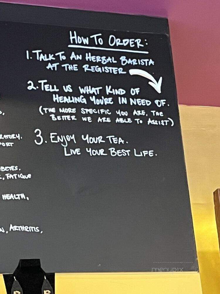 Calabash Tea & Tonic - Washington, DC menu_pic