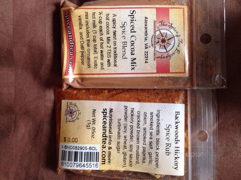 The Spice & Tea Exchange of Alexandria - Alexandria, VA menu_pic