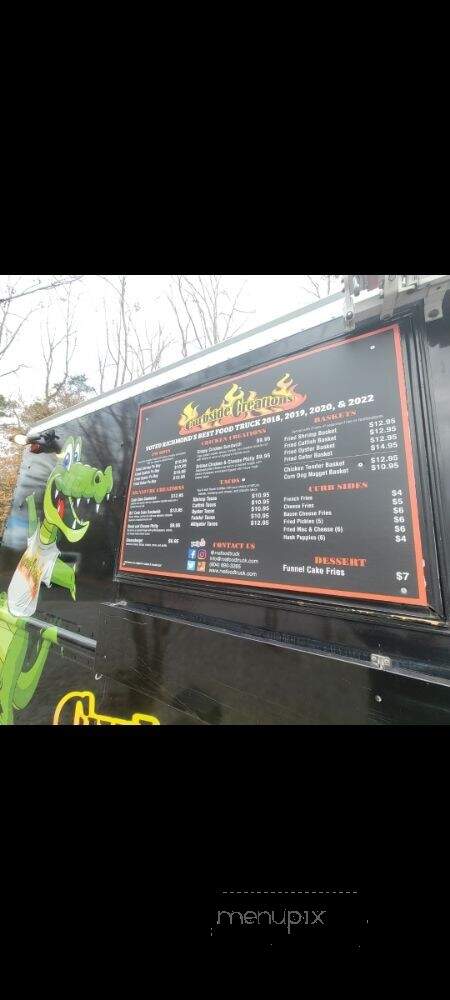 Curbside Creations Food Truck - Mechanicsville, VA menu_pic