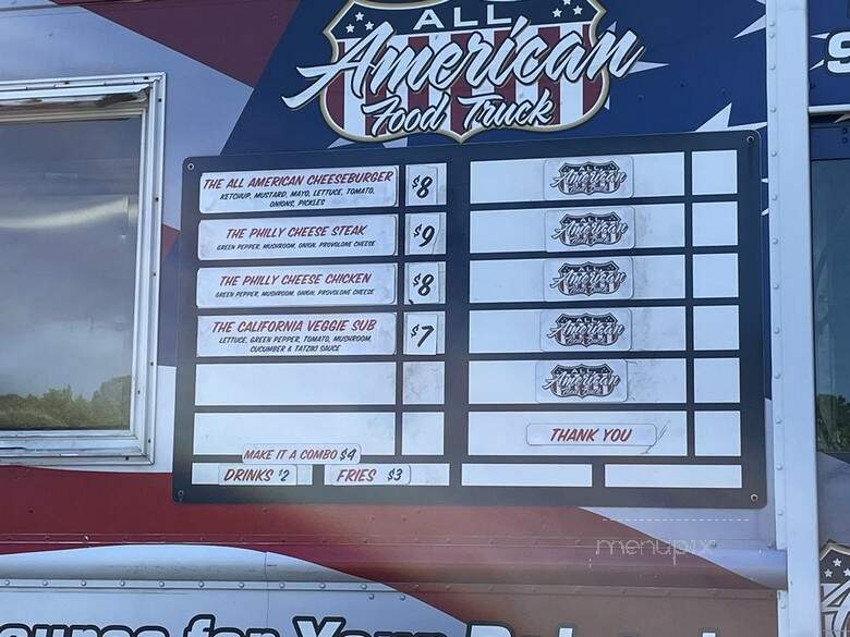 All American Food Truck - Raleigh, NC menu_pic