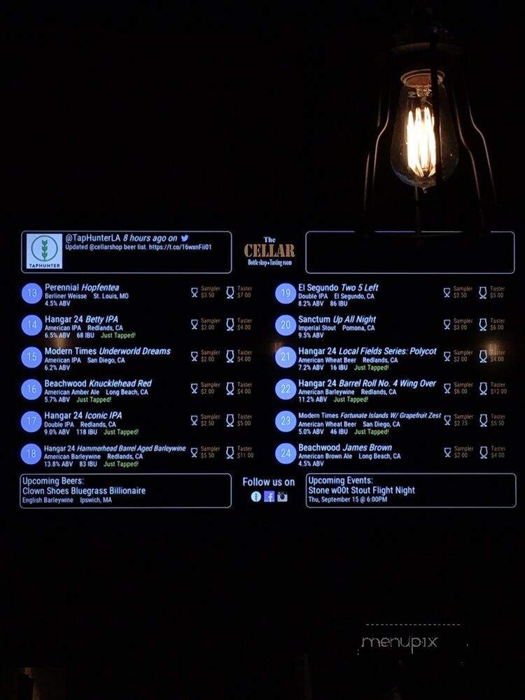 The Cellar Bottle Shop - Whittier, CA menu_pic