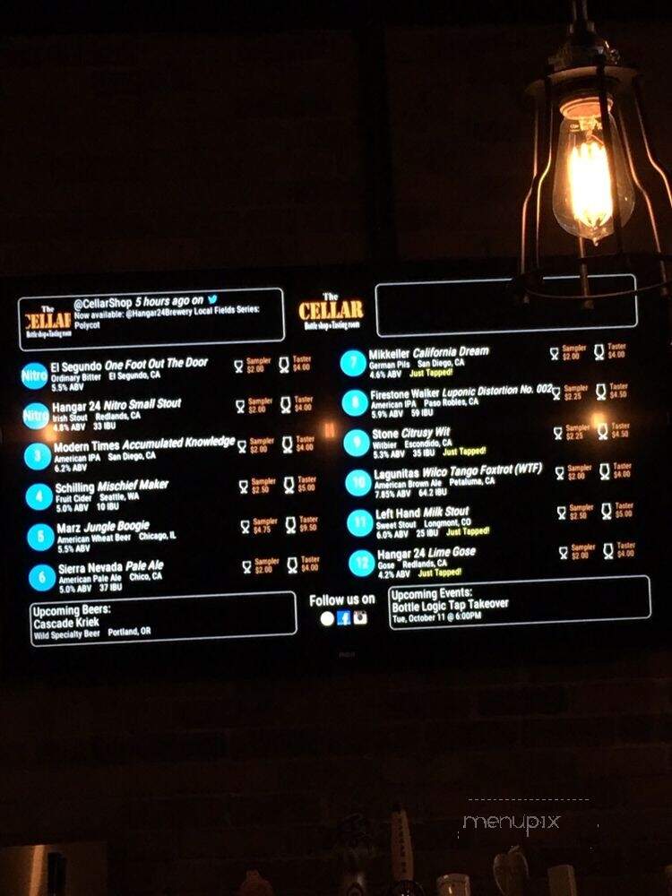 The Cellar Bottle Shop - Whittier, CA menu_pic