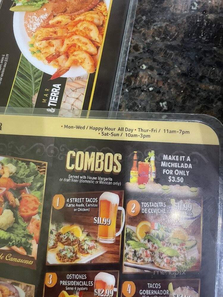 El Pescador Bar & Grill - El Monte, CA menu_pic