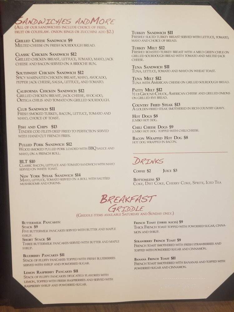Katie Jakes Bar & Grill - Covina, CA menu_pic