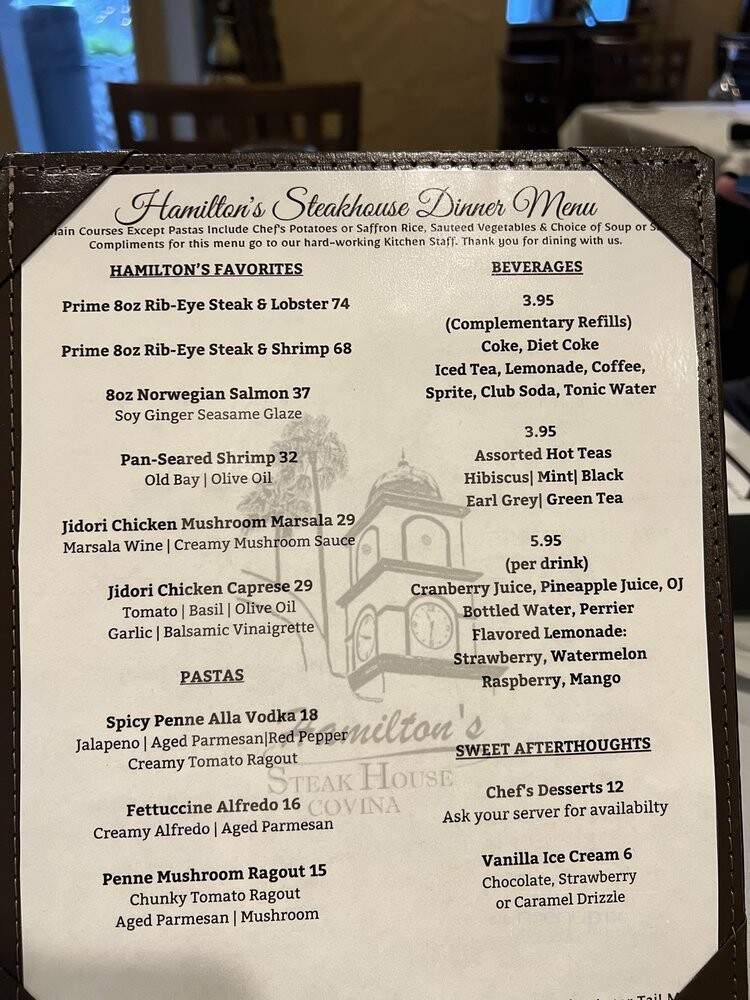 Hamilton's Steakhouse - Covina, CA menu_pic