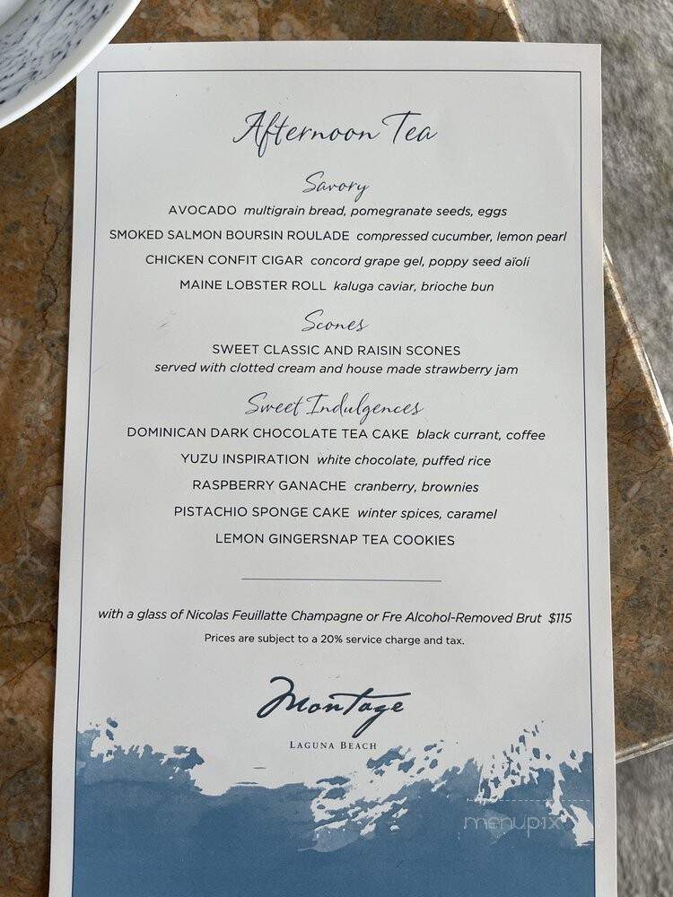 The Lobby Lounge - Laguna Beach, CA menu_pic