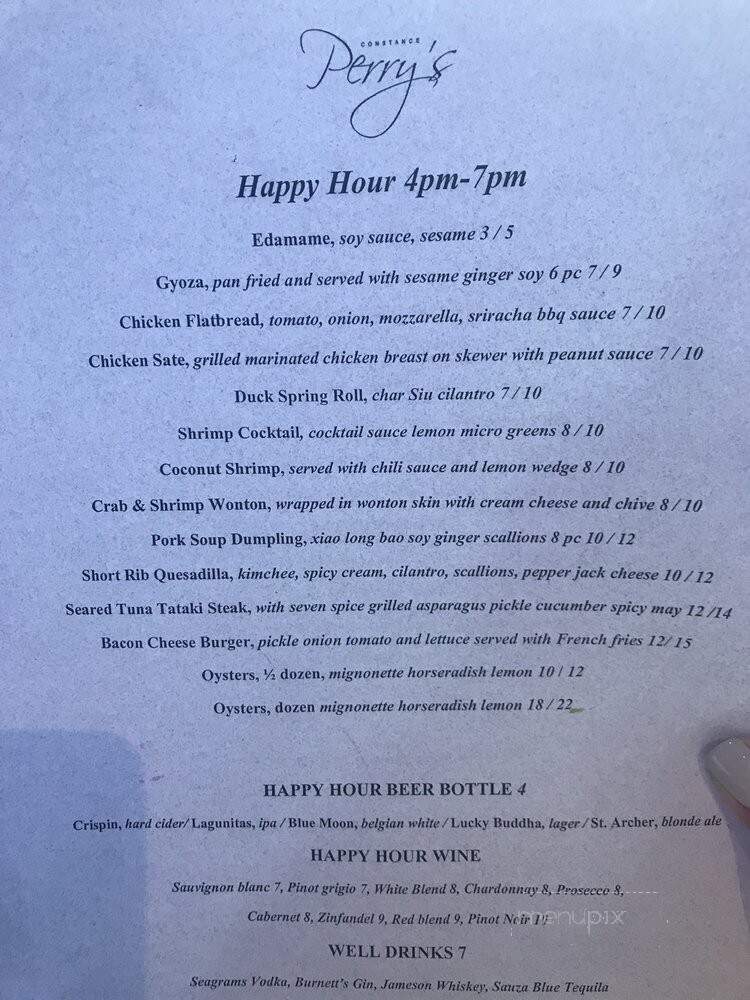 bluRoom cocktail lounge - Pasadena, CA menu_pic