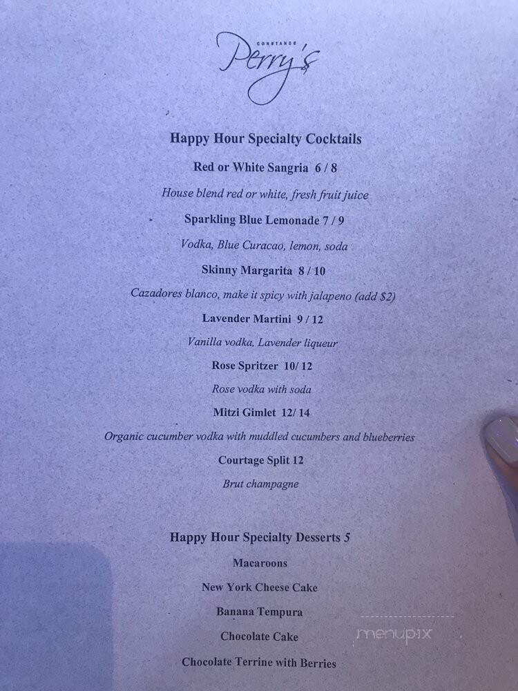 bluRoom cocktail lounge - Pasadena, CA menu_pic