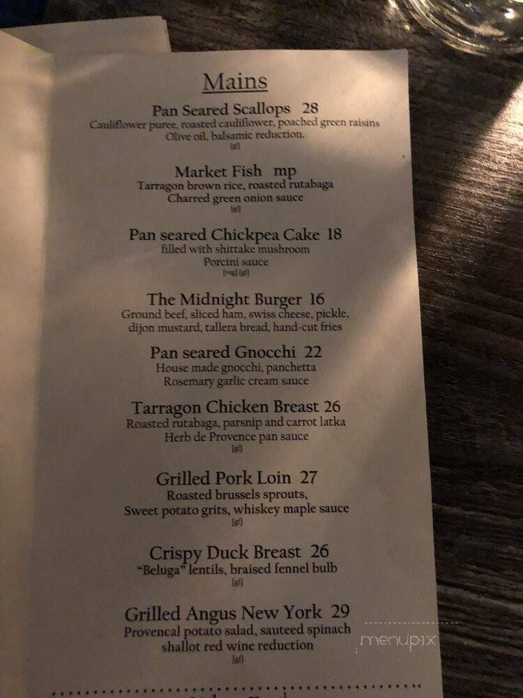 Claud & Co Bacchus' Kitchen - Pasadena, CA menu_pic