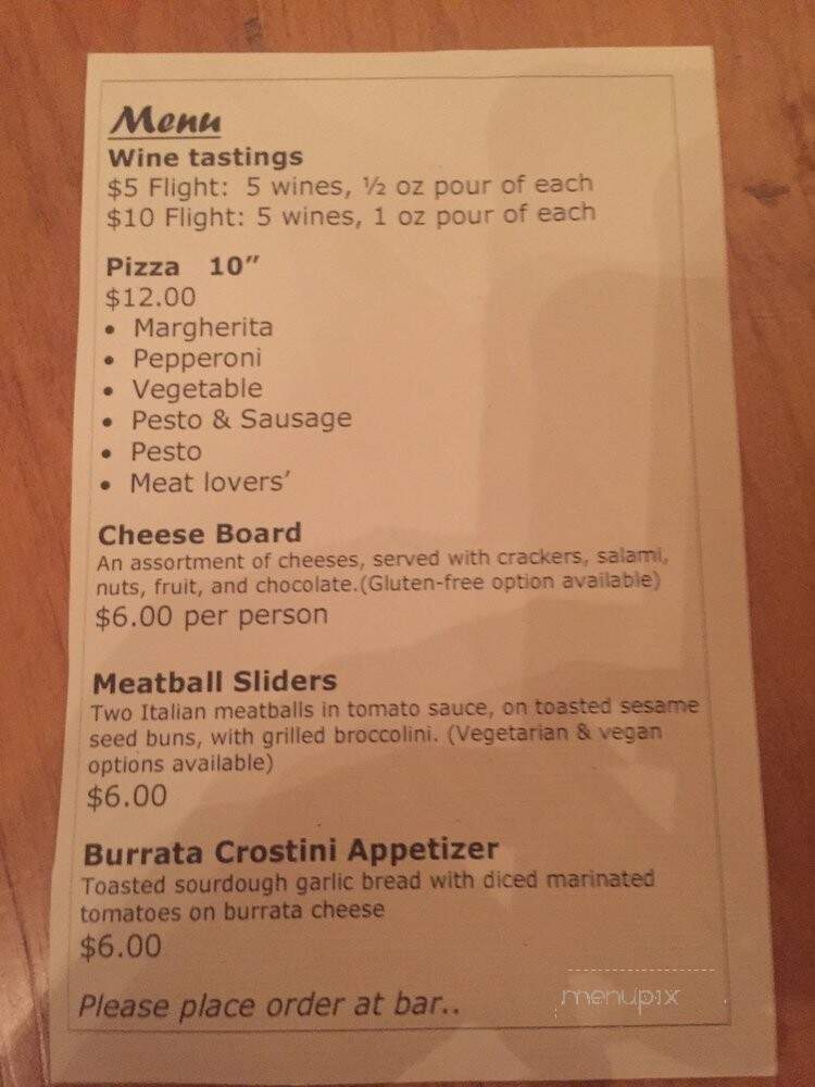 D'Argenzio Enoteca - Burbank, CA menu_pic